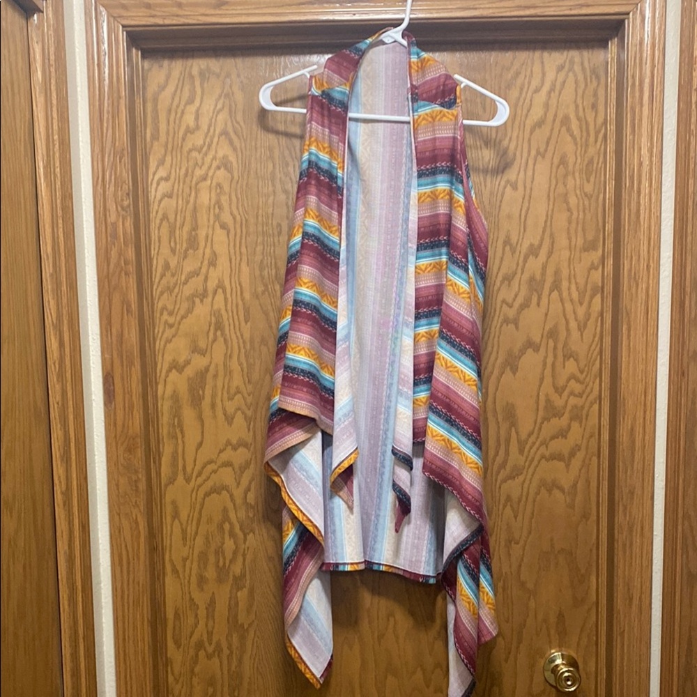 Long serape vest